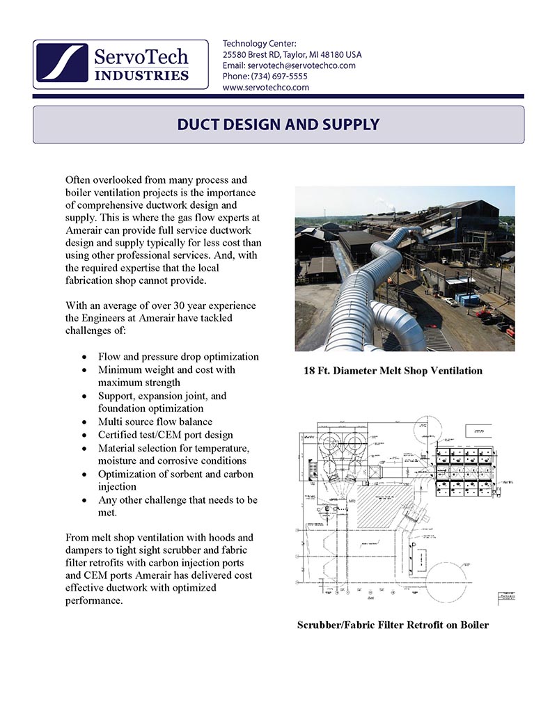 Duct Design and Supply